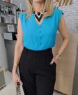 Blusa azul celeste