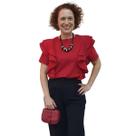 Blusa Babado Dulce Estilo Boho Elegância Beleza