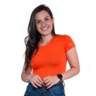 Blusa Baby Look Basica Manga Curta Feminina Revanche Sylfaenol
