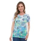 Blusa Baby Look Medalha de São Bento DV11570 Tamanho:P