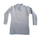 Blusa Básica Cacharrel de Tricô Azul Claro Tricô Kids
