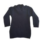 Blusa Básica Cacharrel de Tricô Azul Marinho Tricô Kids