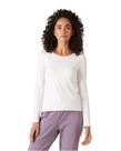 Blusa básica feminina canelado de viscose - malwee Blusa básica feminina canelado de viscose - malwee