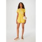 Blusa Básica Feminina Manga Curta Amarelo Hering Blusa Básica Feminina Manga Curta Amarelo Hering