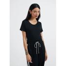 Blusa Básica Feminina Manga Curta Slim World - Preto Tamanho XG Hering Blusa Básica Feminina Manga Curta Slim World - Preto Tamanho XG Hering