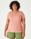 Blusa Básica Feminina Plus Size Decote V Em Meia Malha Anti Odor