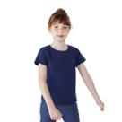 Blusa Básica Infantil Menina Manga Curta Com Patch Bordado Hering Kids