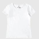 Blusa Básica Infantil Verão Menina Cotton Branco - Malwee
