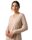 Blusa Básica Manga Longa em Viscose Decote V Blusa Básica Manga Longa em Viscose Decote V