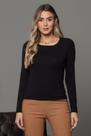 Blusa Básica Manga Longa Zipituka 302 Preto