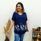 Blusa Bata De Malha Viscolycra Plus Size Tamanho 52 54 Blusa Bata De Malha Viscolycra Plus Size Tamanho 52 54