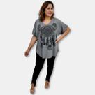 Blusa Bata De Malha Viscolycra Plus Size Tamanho 52 54 Blusa Bata De Malha Viscolycra Plus Size Tamanho 52 54