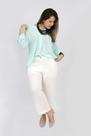 Blusa Bata de Viscose - Verde Água - Tamanho M Blusa Bata de Viscose - Verde Água - Tamanho M