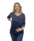Blusa Bata Gestante Amamentação Manga 3/4 Viscolycra Linda Gestante