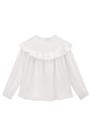 Blusa Bata Infantil em Tricoline Babados - Kukie