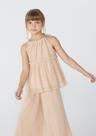 Blusa Bata Infantil Menina Com Tule