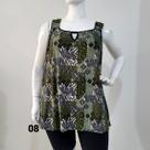 Blusa bata Plus Size Tam 54, 56, 58 regata lisa Viscolycra (ref. 242) - BULKY Blusa bata Plus Size Tam 54, 56, 58 regata lisa Viscolycra (ref. 242) - BULKY