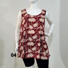 Blusa bata Plus Size Tam G7 e G8 regata nadador estampada malha fria (Liganete) (254) - BULKY