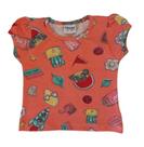 Blusa Bebê Feminino Manga Curta Fakini