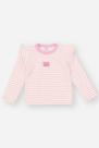 Blusa Bebê Menina Listrada Rosa Mundo Cinti Blusa Bebê Menina Listrada Rosa Mundo Cinti