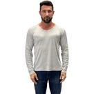 Blusa Bela Notte Ceroula Canelada Gola V Masculina