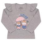 Blusa Bicho Bagunca Com Babado Bebe - 10020