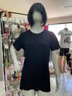 Blusa Blusa Longa Feminina Viscolycra Preta GG