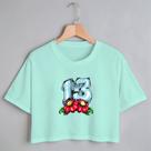 Blusa Blusinha Camiseta Cropped TShirt Feminina Algodão Tecido Premium Estampa Digital 13