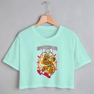 Blusa Blusinha Camiseta Cropped TShirt Feminina Algodão Tecido Premium Estampa Digital Basquete Enterrada