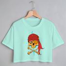 Blusa Blusinha Camiseta Cropped TShirt Feminina Algodão Tecido Premium Estampa Digital Caveira Pirata X