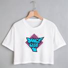 Blusa Blusinha Camiseta Cropped TShirt Feminina Algodão Tecido Premium Estampa Digital Dance Club Blusa Blusinha Camiseta Cropped TShirt Feminina Algodão Tecido Premium Estampa Digital Dance Club