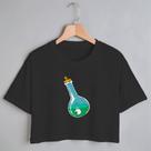 Blusa Blusinha Camiseta Cropped TShirt Feminina Algodão Tecido Premium Estampa Digital Garrafa com Olho Blusa Blusinha Camiseta Cropped TShirt Feminina Algodão Tecido Premium Estampa Digital Garrafa com Olho