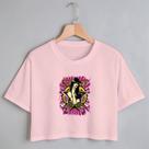Blusa Blusinha Camiseta Cropped TShirt Feminina Algodão Tecido Premium Estampa Digital Mulher Estrela