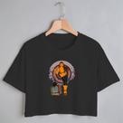 Blusa Blusinha Camiseta Cropped TShirt Feminina Algodão Tecido Premium Estampa Digital Mulher Quebrando Tv