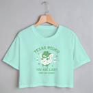 Blusa Blusinha Camiseta Cropped TShirt Feminina Algodão Tecido Premium Estampa Digital Rodeio Texas Blusa Blusinha Camiseta Cropped TShirt Feminina Algodão Tecido Premium Estampa Digital Rodeio Texas