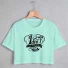 Blusa Blusinha Camiseta Cropped TShirt Feminina Algodão Tecido Premium Estampa Digital Want To Idont Get Down From My Cl Blusa Blusinha Camiseta Cropped TShirt Feminina Algodão Tecido Premium Estampa Digital Want To Idont Get Down From My Cl