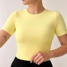 Blusa Blusinha Feminina Suplex Duplo Básica Elegante Blogueira Tendencia