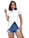 Blusa Blusinha Manga Curta Tampa Bumbum Mullet Transpassada