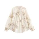 Blusa Boho Feminina De Verão Com Bordado Floral E Franjas, Top Casual Para Praia