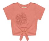 Blusa Bordado C/ Lantejoula Amarrar Na Frente No 4 (3 Anos)