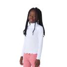 Blusa Branca Infantil Menina Manga Longa com Gola Alta Hering Blusa Branca Infantil Menina Manga Longa com Gola Alta Hering