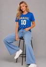 Blusa Brasil 10 Malha Comfy Manga Curta Azul Salvatore