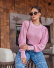 Blusa bufante tricot