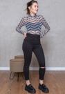 Blusa Cacharrel de Tule Estampada