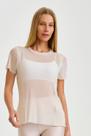 Blusa Caju Brasil de Tule Alongada Blusa Caju Brasil de Tule Alongada