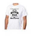 Blusa Camisa Básica Estampa A vida Começa Com Cristo Ele Mudou Minha História Tecido Poliéster