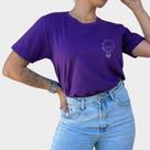 Blusa Camiseta Modesta Estampa Versículo João Lâmpada Bíblia Moda Cristã Manga Curta