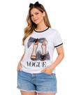 Blusa Camiseta Tshirt Feminina Estampa 3D Casual Estilosa