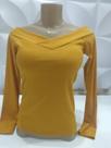 Blusa canelada amarela Blusa canelada amarela