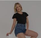 Blusa canelada babados Blusa canelada babados